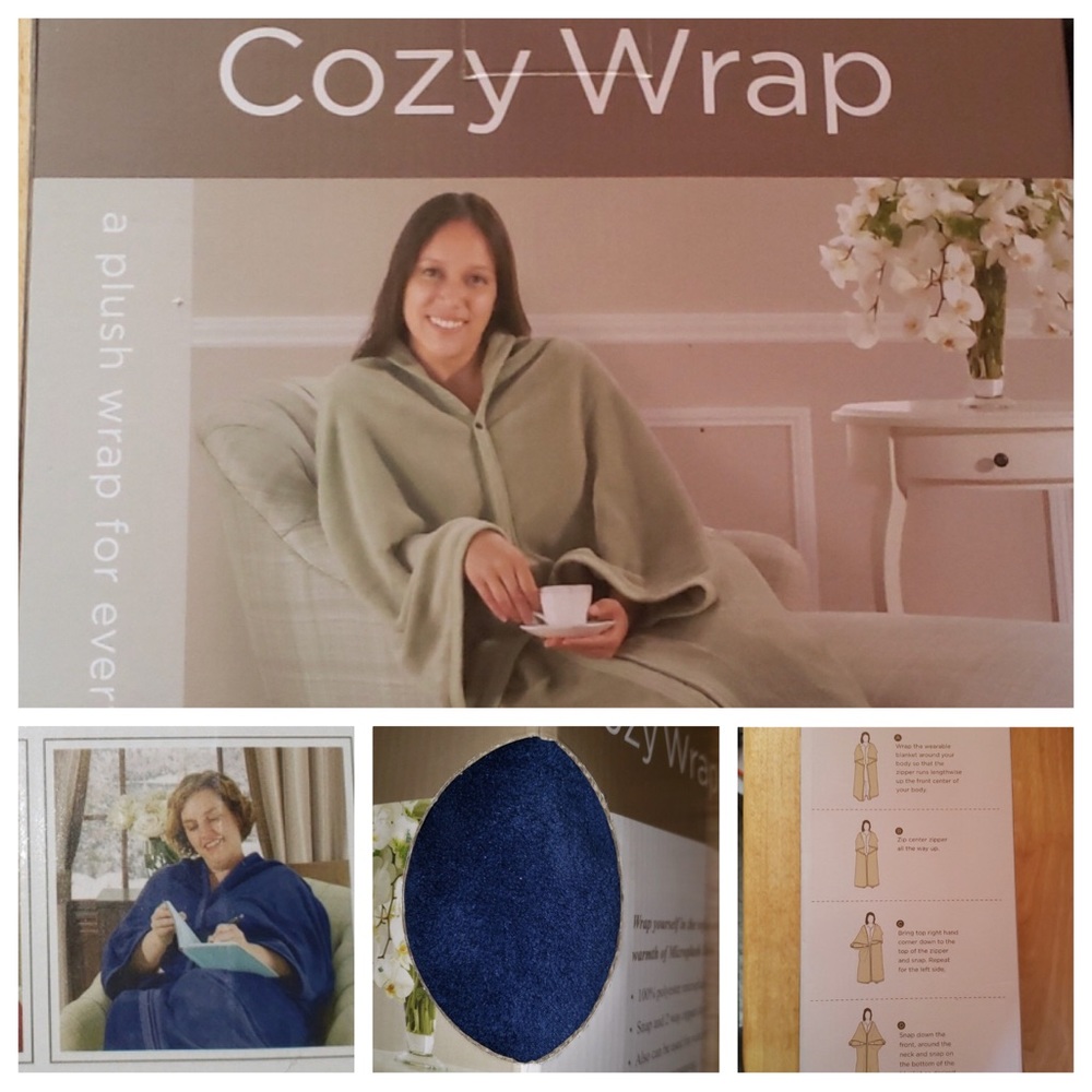 Kohl’s NAVY BLUE Cozy Wrap Microplush Wrap, Blanket, Throw